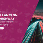 Blog title on a graphic showing a four lane highway.