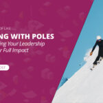 Blog title on a graphic showing a women skiing down a mountain with ski poles.